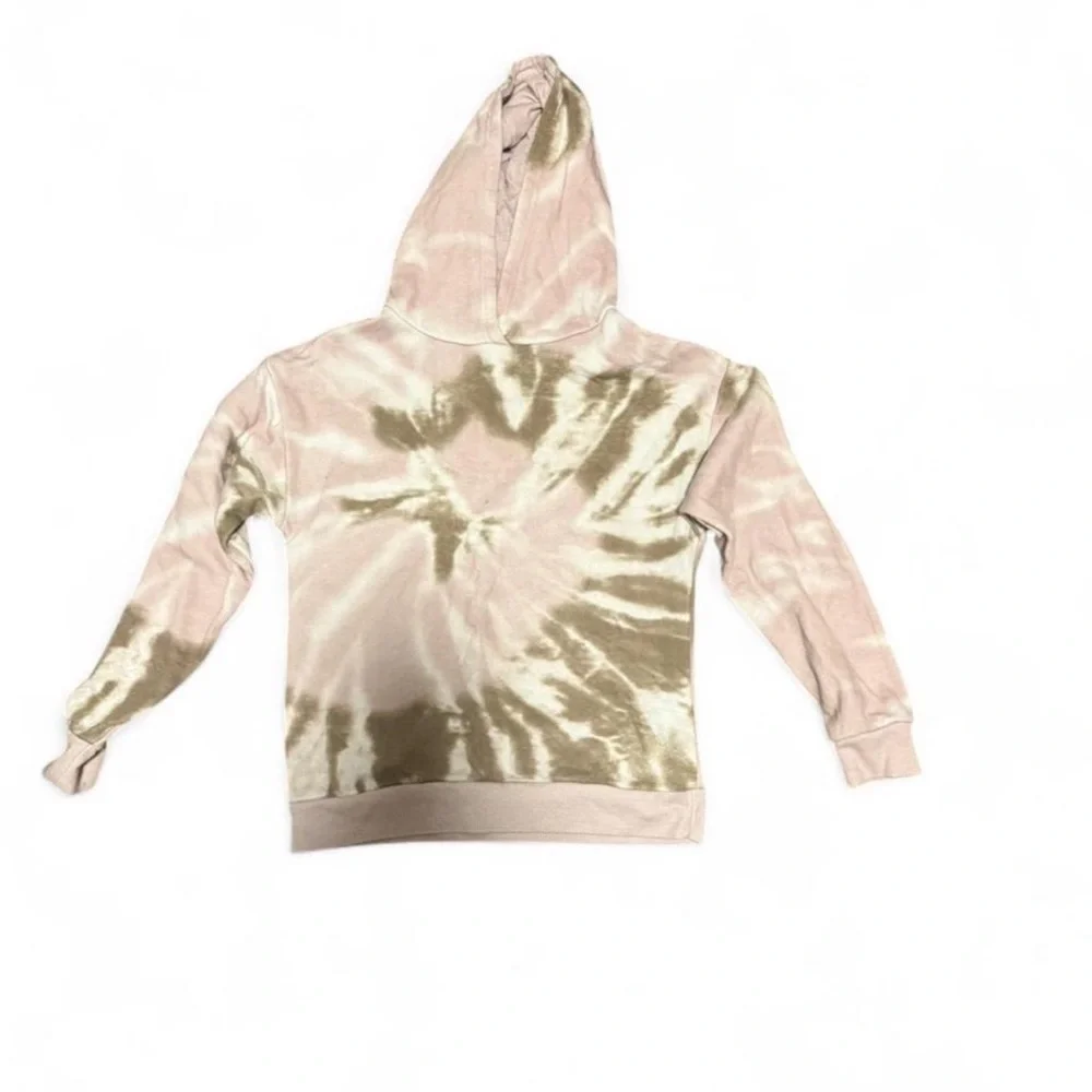 Primark Soft Pink Tan Tie Dye Hoodie Pullover 9/10